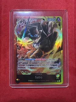 Sabo #ST13-001 Holo Foil Art Premium Leader Promo Card English One Piece TCG - Image 1
