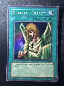 Yu-Gi-Oh! Graceful Charity SDP-040 Super Rare YuGiOh Card - LP+ Unlimited - Image 1