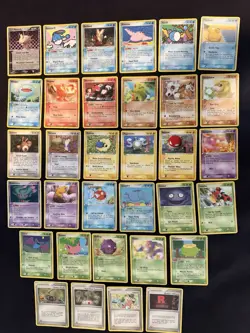 Pokemon EX Team Rocket Returns Lot 33 Cards LP Vintage 2004 Meowth Azumarill - Image 1