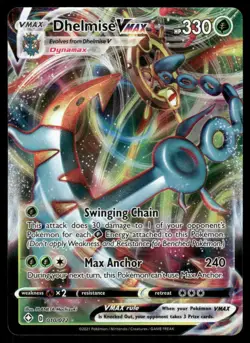Pokemon Cards Dhelmise VMAX 010/072 Shining Fates Holo Rare VMAX NM - Image 1