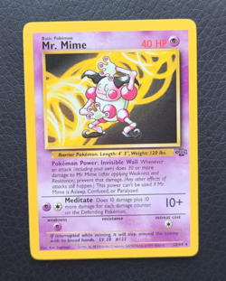 Pokemon TCG Mr. Mime 22/64 Jungle Set Unlimited Non-Holo Rare Card NM/LP - Image 1