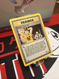 Pokemon TCG Gym Challenge Trainer Blaine's Quiz #3 Card #112/132 Unlimited LP - Image 2