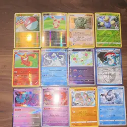 Pokemon TCG Foil Card Lot - 12 Cards - All rare - halo / reverse halo - Image 1