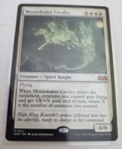 mtg, Moonshaker Cavalry Wilds of Eldraine Regular NM - Image 1