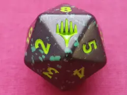 Magic The Gathering AVATAR THE LAST AIRBENDER GREEN D20 SPINDOWN DICE MTG - Image 5