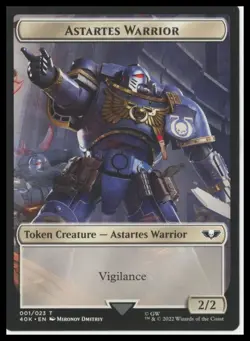 Warhammer 40,000 Astartes Warrior // Robot Double-Sided Token MTG - Image 1