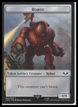 Warhammer 40,000 Astartes Warrior // Robot Double-Sided Token MTG - Image 2