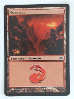 MTG Bling - Foil Basic Land - Mountain (244) - Shards of Alara -H38 - Image 1