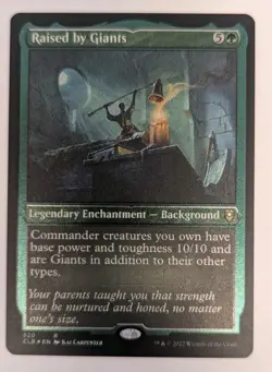 Raised by Giants (Foil Etched) Commander Legends Baldur's Gate - MTG RARE - Image 1