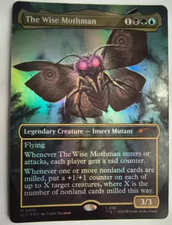 MTG The Wise Mothman, Foil, NM/Unplayed, Secret Lair Drop Fallout "Rad" - Image 1
