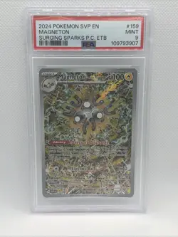 2024 POKEMON SVP EN MAGNETON POKEMON CENTER #159 PSA 9 - Image 1