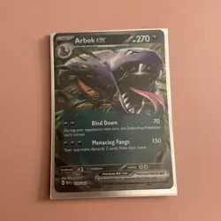 Arbok ex 024/165 Scarlet & Violet 151 Double Rare HOLO Pokemon Card - Image 1