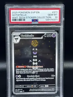 POKEMON WHITE FLARE TECH SVP 211 GOTHITELLE PSA 10 - Image 1