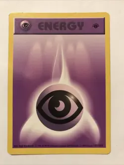 101/102 Psychic Energy - Base Set - Common Pokemon TCG Card 1st Edition - Image 1