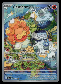 Castform Sunny Form 195/191 - Pokemon Surging Sparks - Illustration Rare (NM) - Image 1