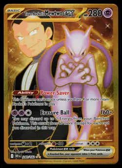 Team Rocket's Mewtwo ex 240/182 - Pokemon Destined Rivals - Hyper Rare (NM) - Image 1