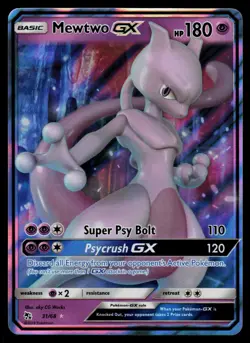 Mewtwo GX 31/68 - Pokemon Hidden Fates - Holo Rare (NM) - Image 1