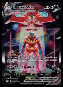 Deoxys VMAX GG45/GG70 - Pokemon Crown Zenith Galarian Gallery - Ultra Rare (NM) - Image 1