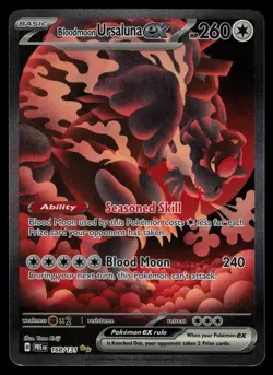 Bloodmoon Ursaluna ex 168/131 - Pokemon Prismatic Evolutions - (NM) - Image 1