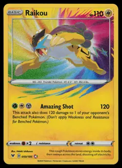Raikou 050/185 - Pokemon Vivid Voltage - Amazing Rare (NM) - Image 1