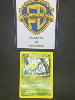POKEMON SET BASE 1° EDIZIONE WEEDLE COMUNE 69/102 NM - Image 1