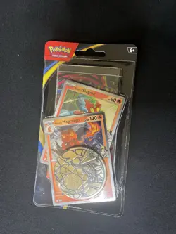 Pokemon TCG Phantasmal Flames - 2x Premium Checklane Blister (Greedent+Magcargo) - Image 3