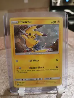 2017 Pokemon TCG Pikachu Cosmos Holo Black Star Promo SM98 (LP) - Image 1