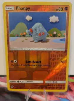 Phanpy Reverse Holo 111/214 Pokemon Lost Thunder Common - Image 1