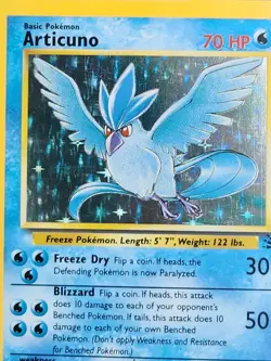 Pokemon TCG Articuno Fossil 2/62 Holo Rare 1999 Wizards 70 HP Unlimited - Image 3