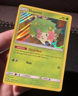 Pokemon Shaymin 33/214 Holo Lost Thunder LP - Image 3
