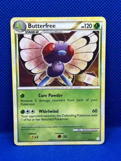 Pokemon Tcg Butterfree 16/123 HeartGold SoulSilver Non Holo - Image 1
