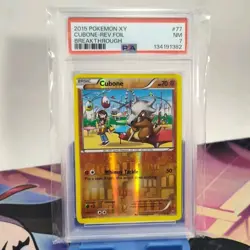 Cubone 77/162 Breakthrough Reverse Holo Common Pokemon TCG PSA 7 - Image 1