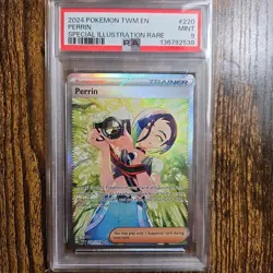 Pokemon PSA 9 Trainer Perrin Special Illustration Twilight Masquerade 220/167 - Image 1