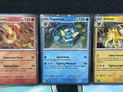 Pokemon TCG - Prismatic Evolutions Flareon 167 Vaporeon 168 Jolteon 169 Promo - Image 3