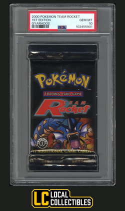 Gyarados Booster Pack 2000 Pokemon Team Rocket 1st Edition PSA 10 GEM MINT - Image 1