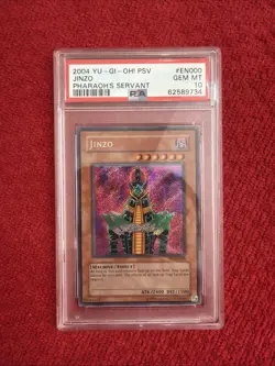 2002 YU-GI-OH! PSV-PHARAOH'S SERVANT #000 JINZO PSA 10 - Image 1