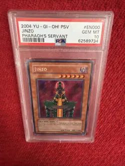 2002 YU-GI-OH! PSV-PHARAOH'S SERVANT #000 JINZO PSA 10 - Image 2