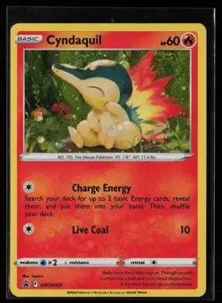 SWSH: Sword & Shield Promo Cards #SWSH221 Cyndaquil Reverse Holo - Image 1