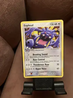 Exploud Holo Rare Pokemon card from the 2004 EX Hidden Legends set. - Image 1