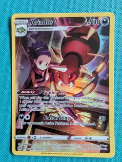 Pokemon TCG Ariados Trainer Gallery Holo Card TG09/TG30 Brilliant Stars - Image 1