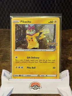 Pikachu SWSH234 Holo Sword & Shield Black Star Promo Pokemon Go Card - Image 1