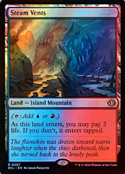 Lorwyn Eclipsed Steam Vents FOIL Rare 267 Magic the Gathering - Image 1