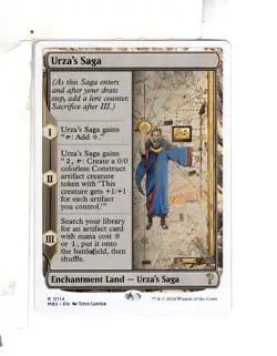MTG SkeenAB Urza's Saga WHITE BORDER from MB2. NM. - Image 1