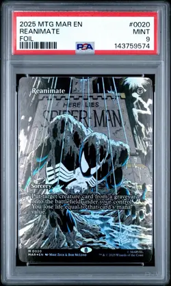 REANIMATE FOIL MYTHIC #0020 2025 MTG MAR EN MAGIC MARVEL'S SPIDER-MAN PSA 9 - Image 1