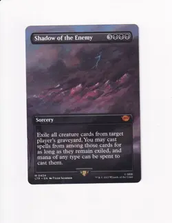 2023 MTG MAGIC THE LORD OF THE RINGS BORDERLESS SHADOW OF THE ENEMY - Image 1