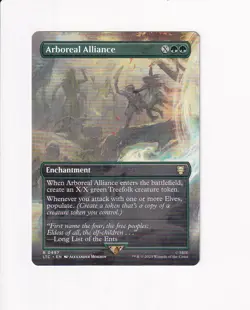 2023 MAGIC COMMANDER: LORD OF THE RINGS BORDERLESS ARBOREAL ALLIANCE 497 - Image 1