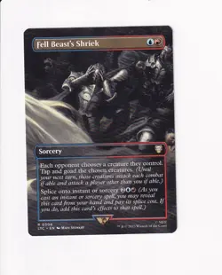 2023 MAGIC COMMANDER: LORD OF THE RINGS BORDERLESS FELL BEAST'S SHRIEK 508 - Image 1