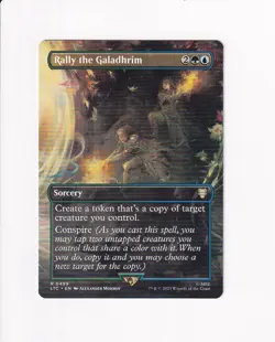 2023 MAGIC COMMANDER: LORD OF THE RINGS BORDERLESS RALLY THE GALADHRIM 499 - Image 1