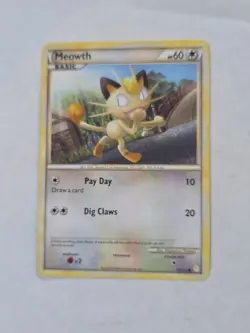 Meowth HeartGold & SoulSilver 75/123 Pokemon TCG - Common - Image 1
