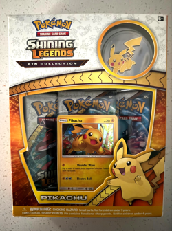 NEW UNOPENED Pokemon Shining Legends Pin Collection Box: Pikachu - Image 1